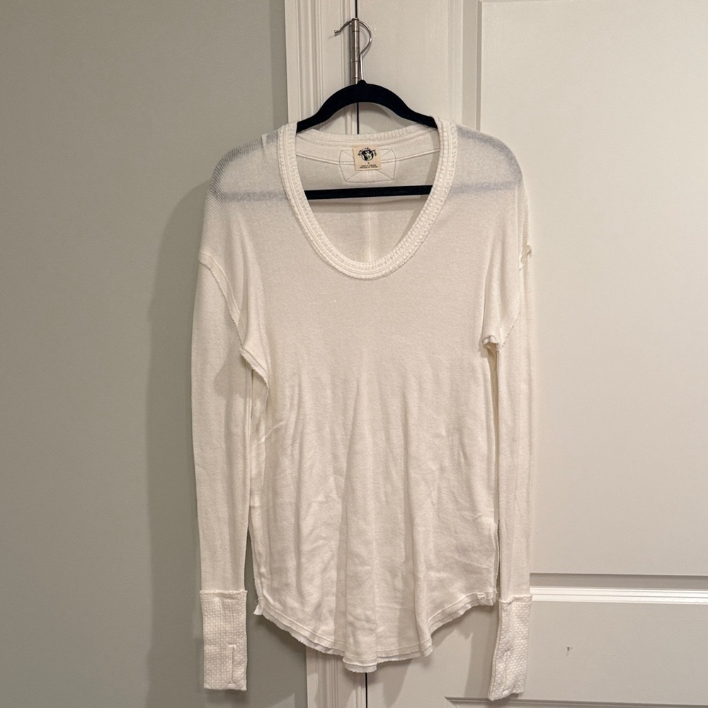 We The Free Cream Long Sleeve Top
